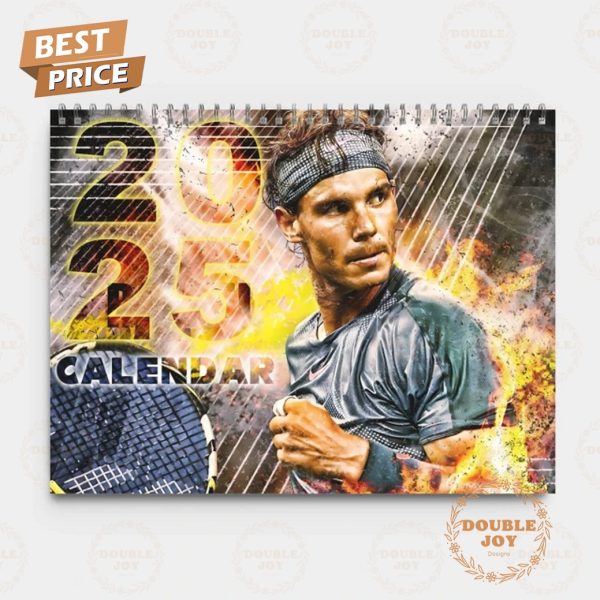 Rafael Nadal 2025 Wall Calendar