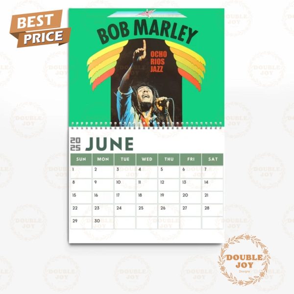 Bob Marley 2025 Wall Calendar