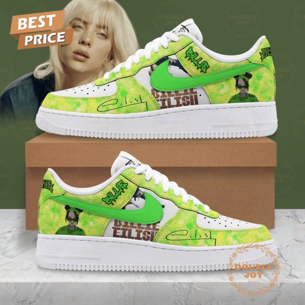 Billie Eilish Neon Green Design 2024 Air Force 1 Sneakers