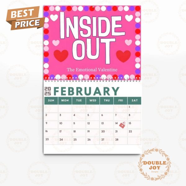 Inside Out 2 2025 Wall Calendar