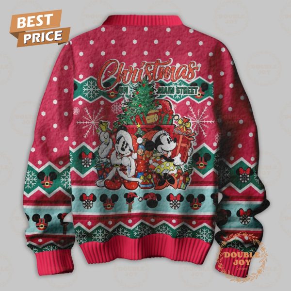 Mickey Mouse Cartoon Christmas On Main Street Sweater