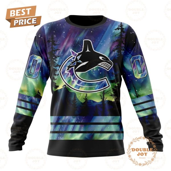 NHL Vancouver Canucks Special Design With Northern Lights 2024 Hoodie