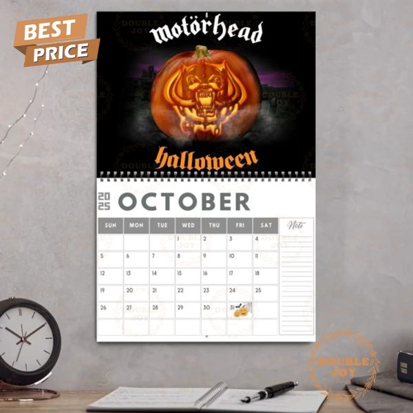 Motorhead 2025 Wall Calendar