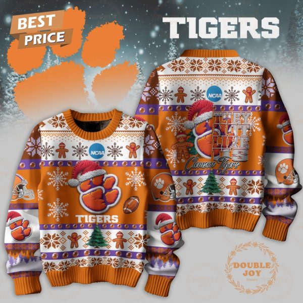 NCAA They Not Like Us Clemson Tigers Merry Christmas Sweater