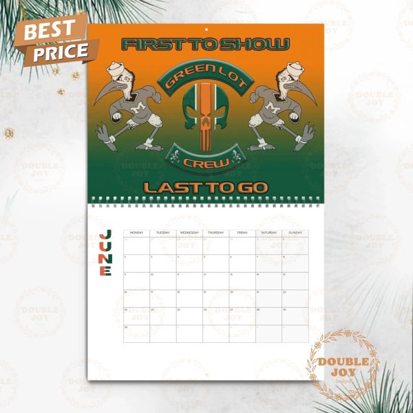 Miami Hurricanes 2025 Wall Calendar