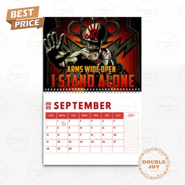 Five Finger Death Punch 2025 Wall Calendar