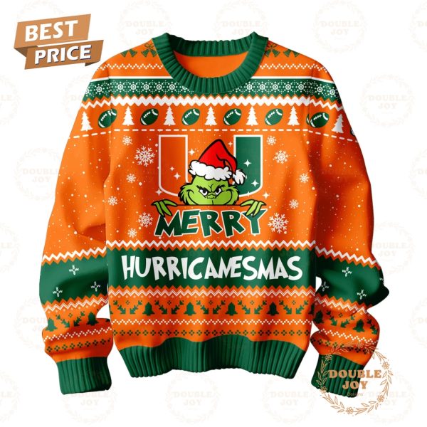 NCAA Miami Hurricanes They Hate Us Because They Ain’t Us Merry Hurricanesmas Sweater