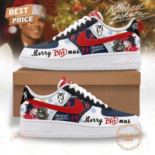 Michael Jackson Merry Badmas 2024 Air Force 1 Sneakers