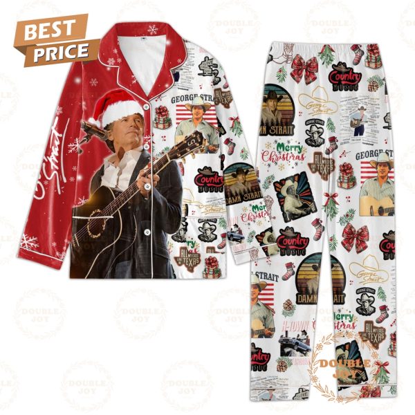 George Strait All My Exes Live In Texas Country Music Merry Christmas Pajamas Set