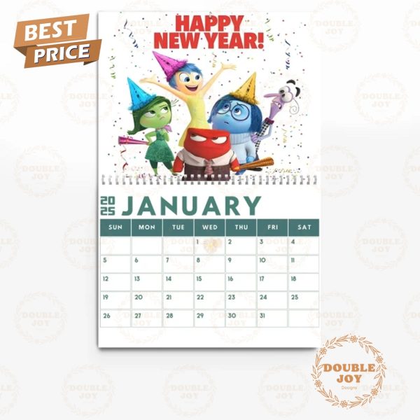 Inside Out 2 2025 Wall Calendar