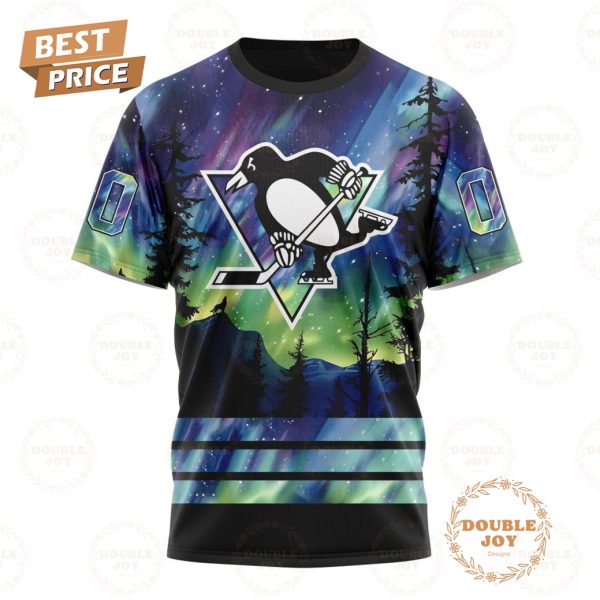 NHL Pittsburgh Penguins Special Design With Northern Lights 2024 Hoodie