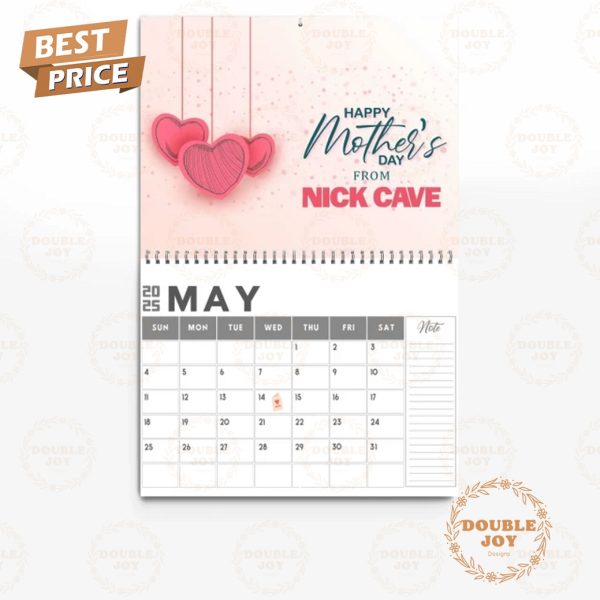 Nick Cave 2025 Wall Calendar