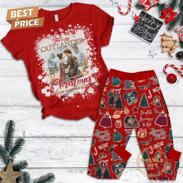 This Is My Outlander Christmas Movie Watching Shirt Fleece Pajamas Set