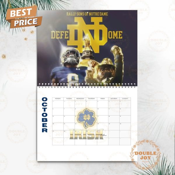 Notre Dame Fighting Irish 2025 Wall Calendar