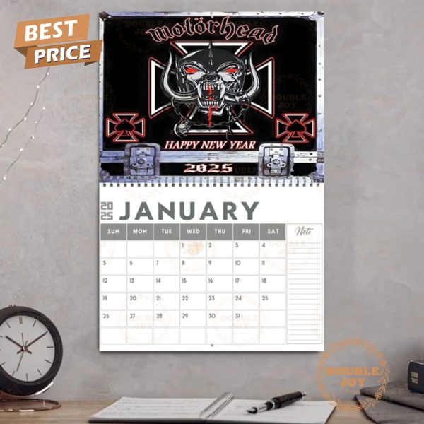 Motorhead 2025 Wall Calendar