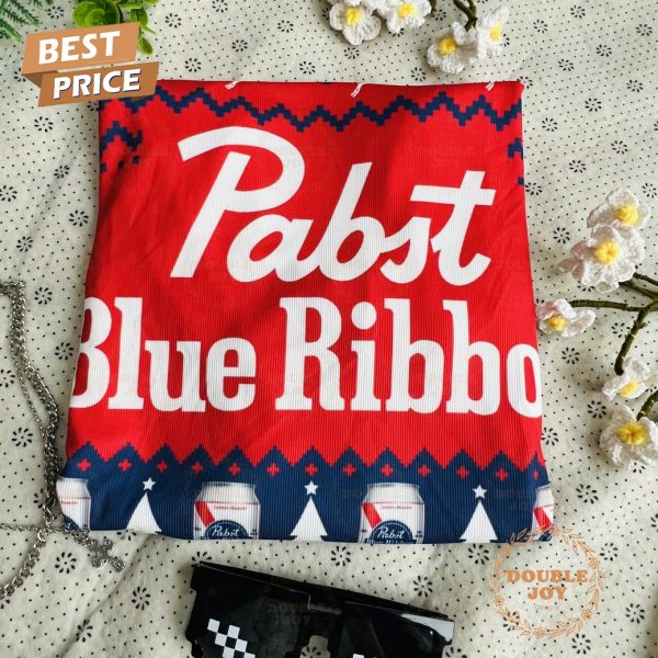 Pabst Blue Ribbon Beer Merry Christmas 2024 Sweater