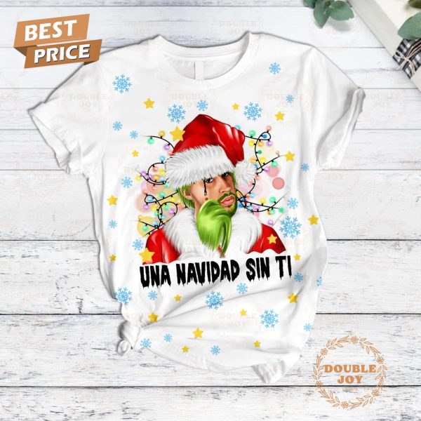 Bad Bunny Una Navidad Sin Ti Santa No Soy Fleece Pajamas Set