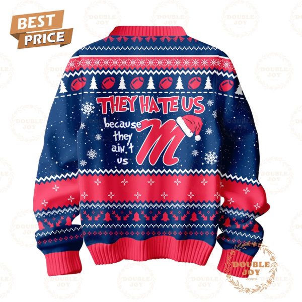 NCAA Ole Miss Rebels They Hate Us Because They Ain’t Us Merry Rebelsmas Sweater