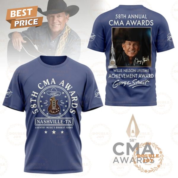 George Strait 58th Annual CMA Awards Nashville TN Country Music’s Biggest Night, Willie Nelson Lifetime Achievement Award T-Shirt, Hoodie