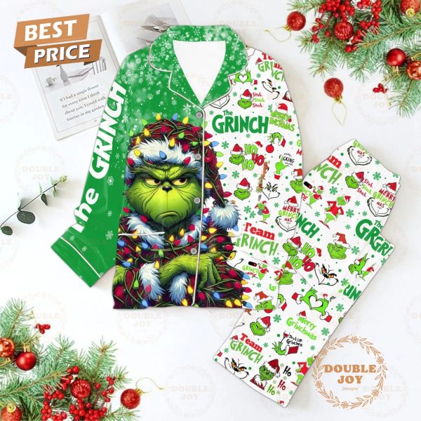 The Grinch Ho Ho Ho Stink Stank Stunk Merry Christmas Pajamas Set