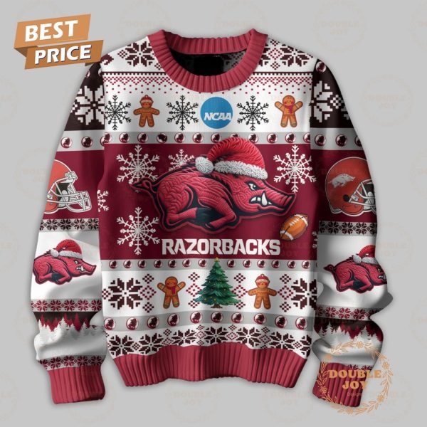 NCAA They Not Like Us Arkansas Razorbacks Merry Christmas Sweater