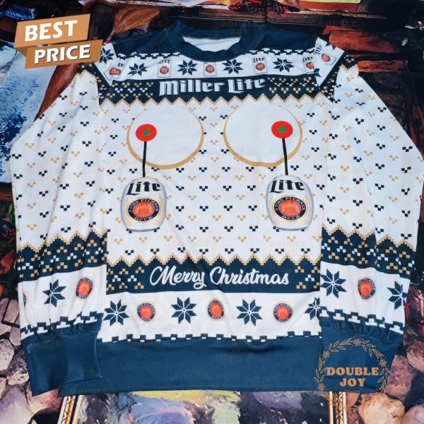 Miller Lite Merry Christmas 2024 Sweater