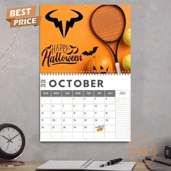 Rafael Nadal 2025 Wall Calendar