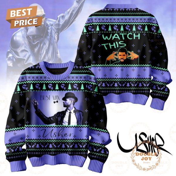 Best Man Usher Watch This Christmas Sweater