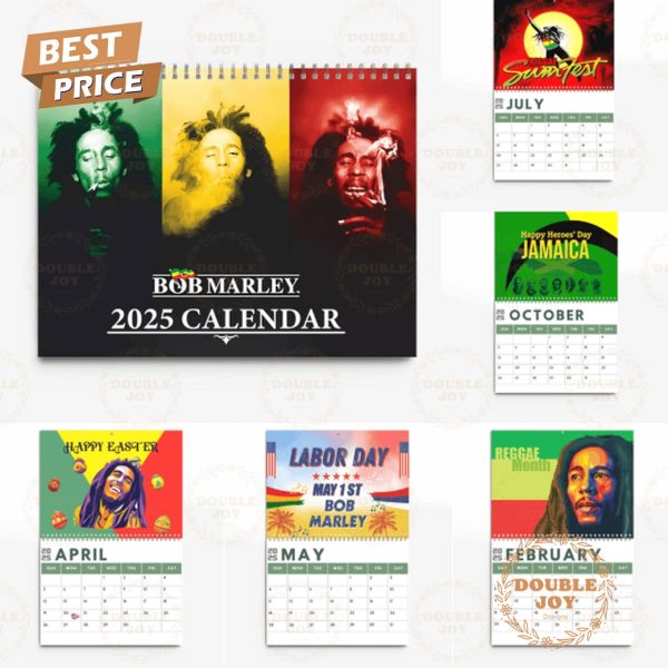 Bob Marley 2025 Wall Calendar