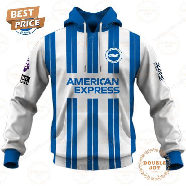 Brighton Hove Albio F.C Home Jersey Style Hoodie