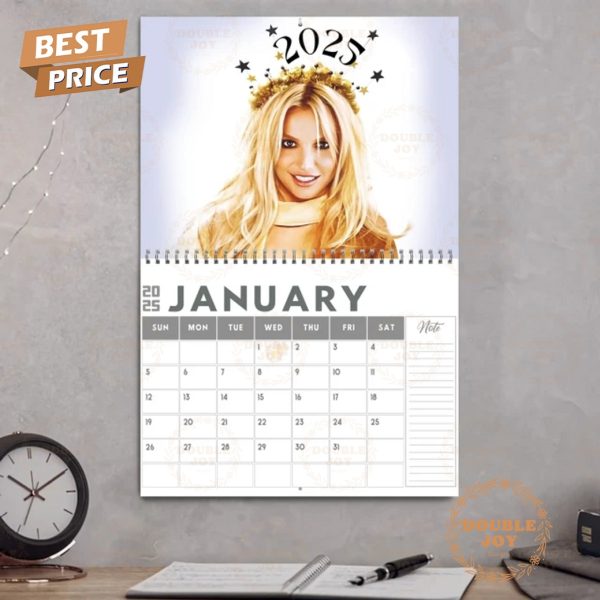 Britney Spears 2025 Wall Calendar