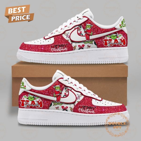 The Grinch Team Merry Christmas Air Force 1 Sneakers