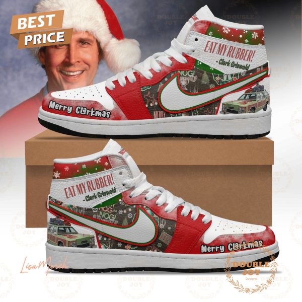 Clark Griswold Eat My Rubber! Merry Clarkmas Air Jordan 1 High Top Shoes