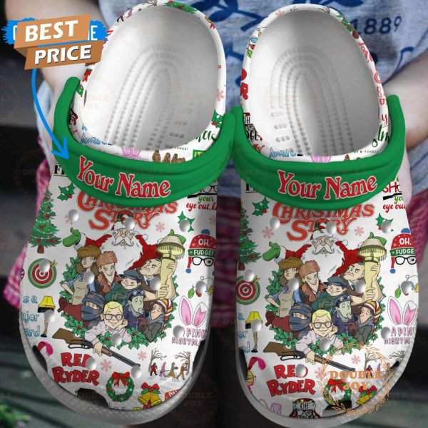 Custom Name A Christmas Story Red Ryder Crocs