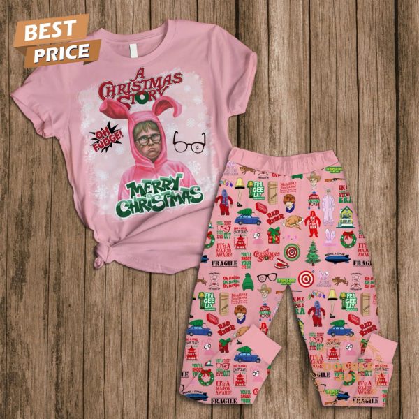 A Christmas Story Oh Fudge! Merry Christmas Fleece Pajamas Set