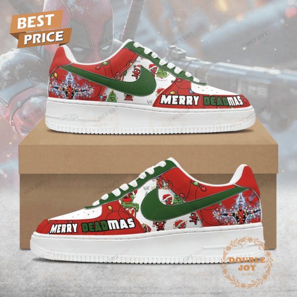 Deadpool Merry Deadmas Air Force 1 Sneakers