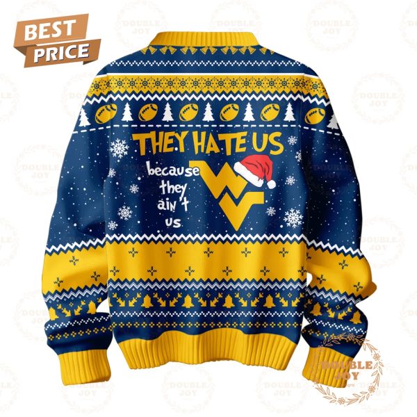 NCAA West Virginia Mountaineers They Hate Us Because They Ain’t Us Merry Mountaineersmas Sweater