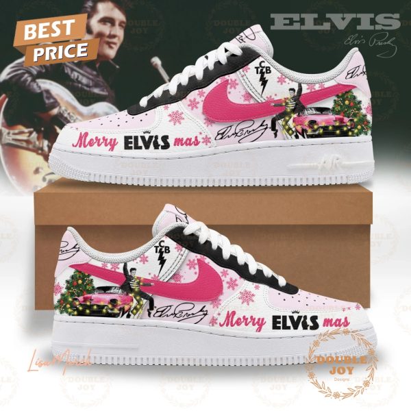 Elvis Presley Merry Christmas 2024 Air Force 1 Sneakers