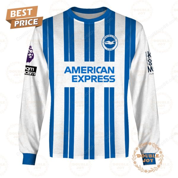 Brighton Hove Albio F.C Home Jersey Style Hoodie