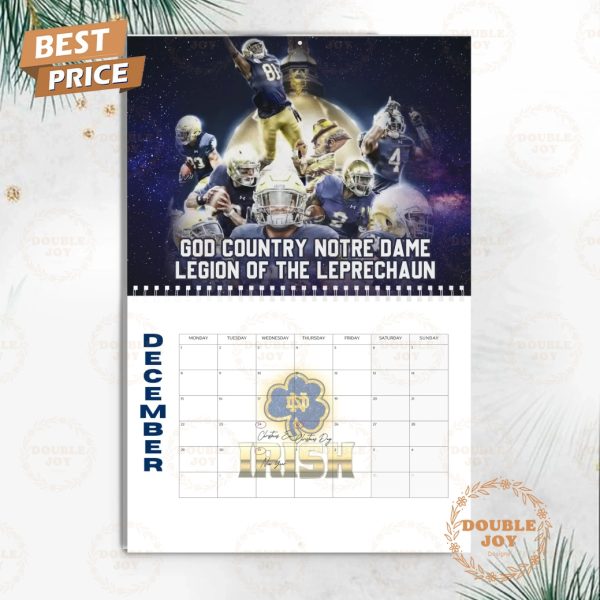 Notre Dame Fighting Irish 2025 Wall Calendar