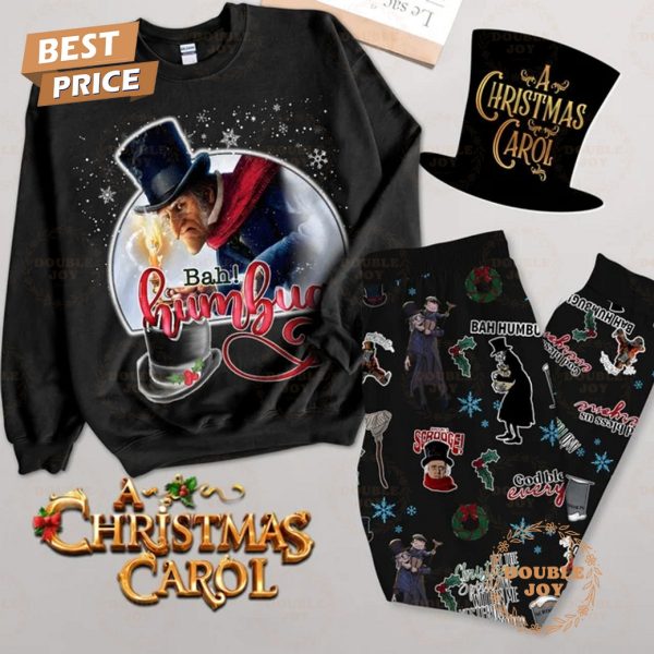 A Christmas Carol Bah! Humbug! God Bless Us Everyone Merry Christmas Fleece Pajamas Set