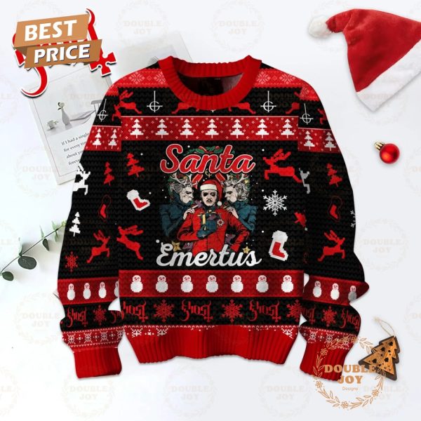 Ghost Band Santa Emertus Merry Christmas Sweater