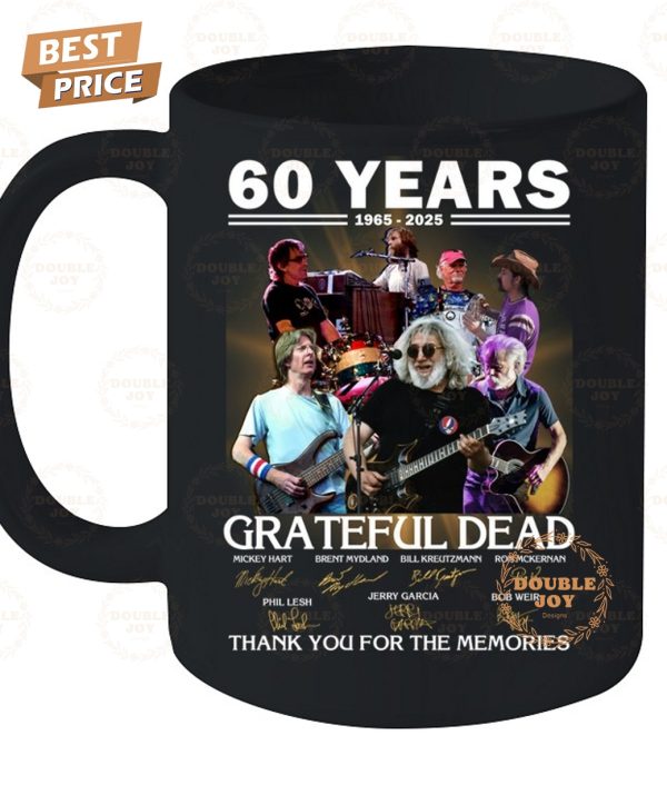 Grateful Dead 60 Years 1965-2025 Thank You For The Memories T-Shirt