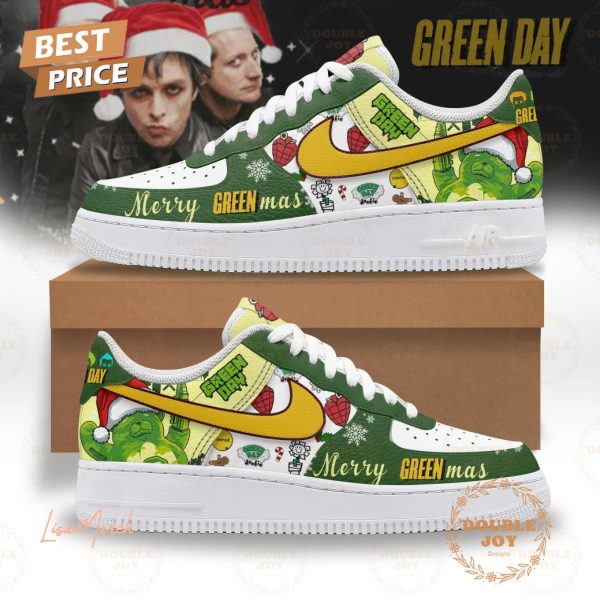 Green Day Merry Christmas 2024 Air Force 1 Sneakers