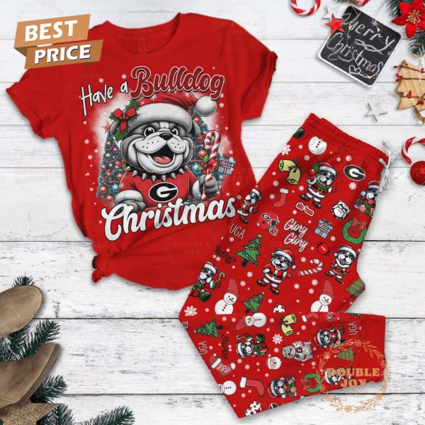 Have A Georgia Bulldogs Christmas Fleece Pajamas Set