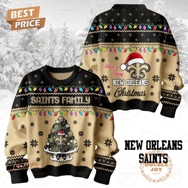 Have A Merry NFL New Orleans Saints Christmas Sweater