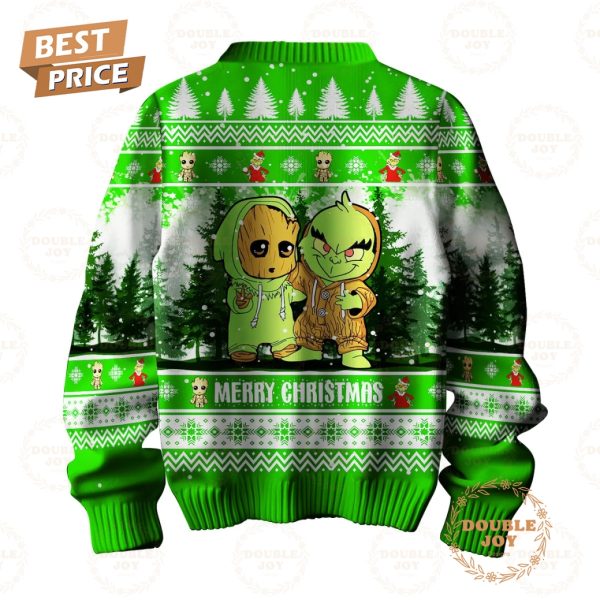 The Grinch Merry Christmas Groot Sweater