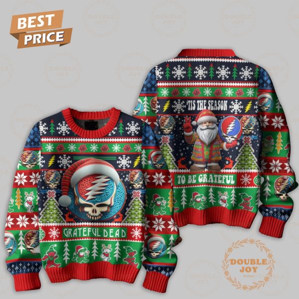 Tis The Season To Be Grateful Dead Merry Christmas Knitted Sweater