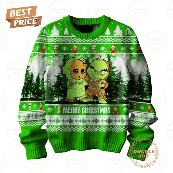 The Grinch Merry Christmas Groot Sweater