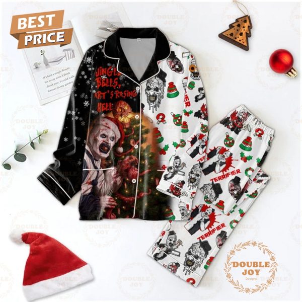 Terrifier Film Jingle Bell Art’s Rasing Hell Pajamas Set